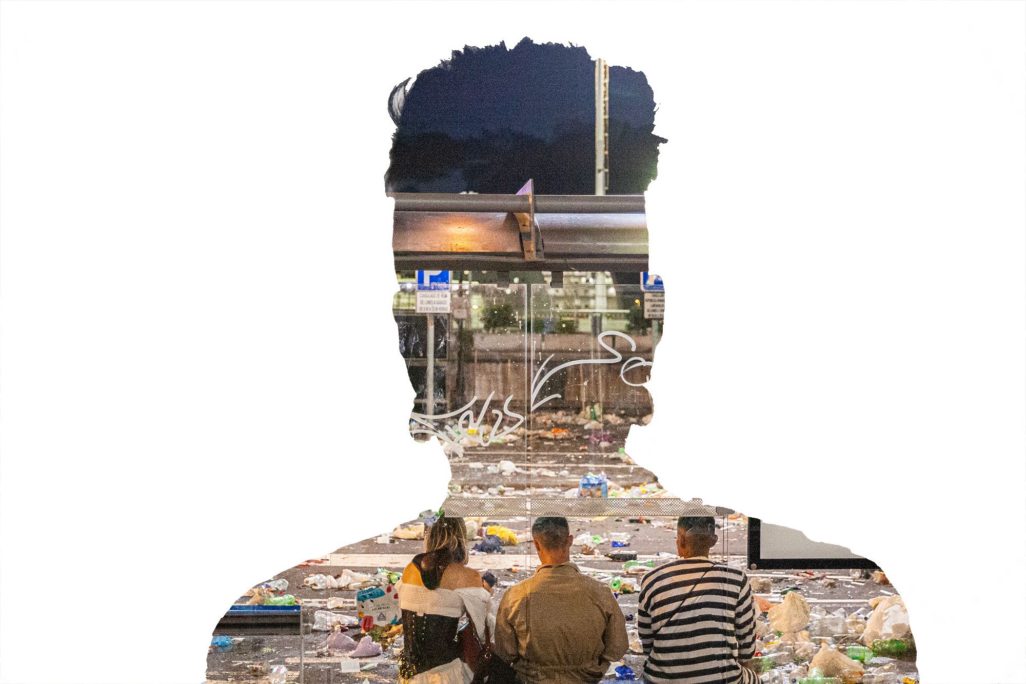 Reflexión visual sobre residuos y celebración del Carnaval de Santa Cruz 2026